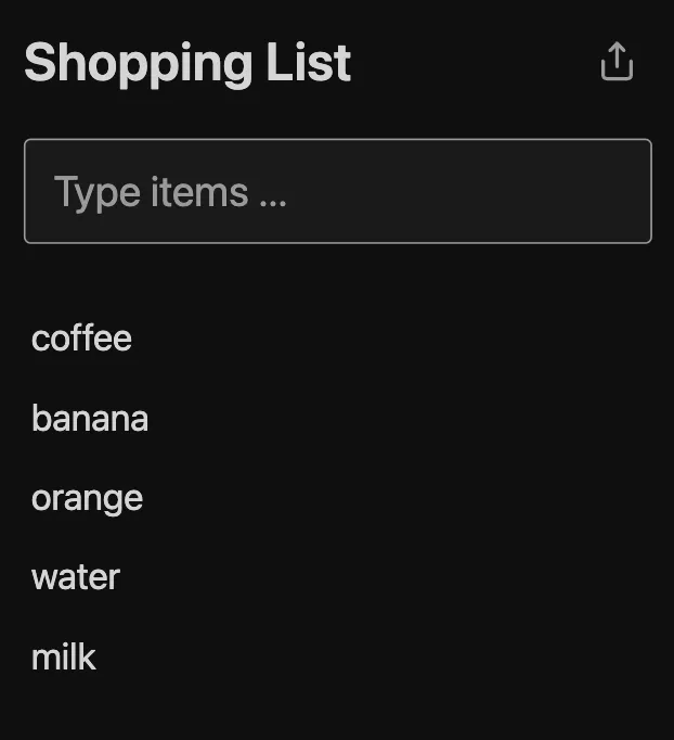 A finished shopping list with all items crossed out